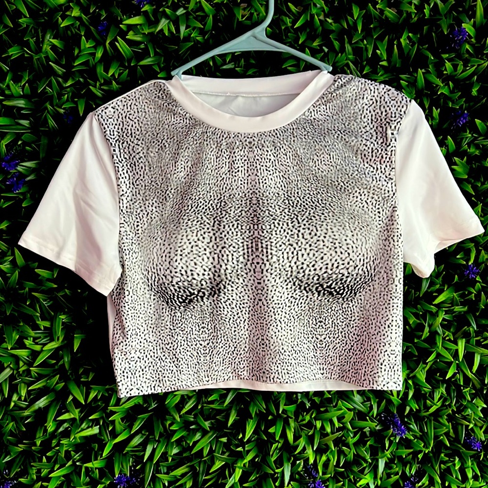 Printed Boobs crop top